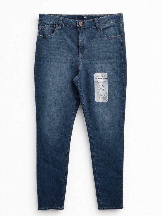 1822 Denim Denim - 1822 Denim Size 16 Ankle Skinny Jeans NWT No Gap Waistband Stretch Mid Wash